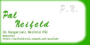 pal neifeld business card